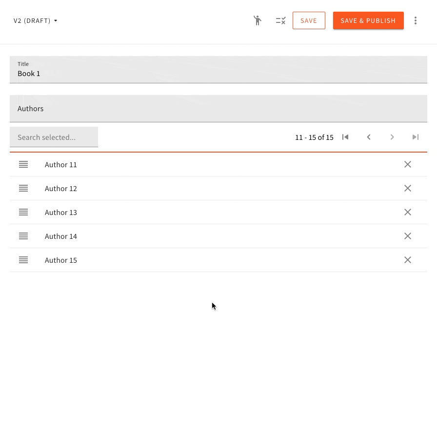 Reference Field - Added Item Reordering Control